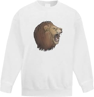 Azeeda 'Lion Roar' Kid's Sweatshirt/Jumper (14-15 Years) (KW00107370)