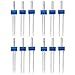 nuoshen 12 Stücke Zwillingsnadeln, Doppel-Zwillingsnadeln Nähmaschinennadel Zwillings-Stretch-Nadel in 3 Verschiedener Größe 2mm, 3mm, 4mm