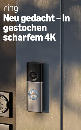 Ring Videotürklingel Pro Kabel – Festverdrahtete Videotürklingel mit 4K Kamera