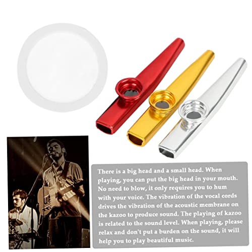 Gcroet Kazoo flûte diaphragmes Transparent Membrane Bouche 18 mm Kazoo Parties Accessoires 10pcs Diaphragm Kazoo, Kazoo… - Les Beatles, Paul McCartney, John Lennon, RIngo Starr, George Harrison Gcroet Kazoo flûte diaphragmes Transparent Membrane Bouche 18 mm Kazoo Parties Accessoires 10pcs Diaphragm Kazoo, Kazoo… – Image 7