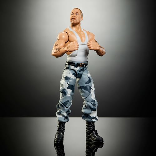 Figurine WWE Elite Bushwhacker Luke avec accessoires interchangeables Mattel catch - 4
