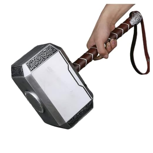 damdos 44cm Thor's Hammer Kids Toys Cosplay Thunder Hammer Boys Birthdays Gift