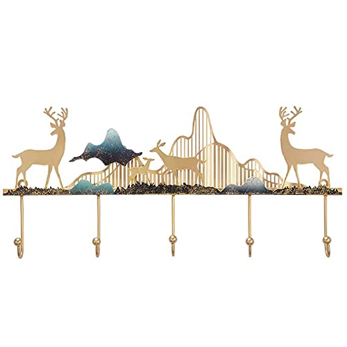 CWZZWS Ganchos para abrigos, montado en la pared, de metal, para el hogar, flotante, para dormitorio, sala de estar, decoración, colgante, gancho para llaves, gancho para sombrero