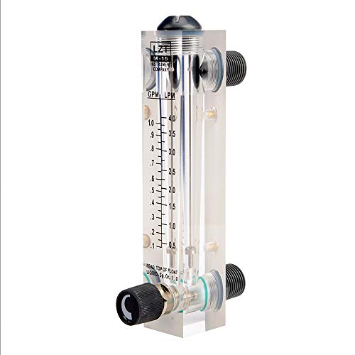 tatoko 0.1-1GPM 0.5-4LPM Water Flow Meter Panel Mount Type FlowmeterMeters