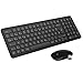 Produktbild Kabelloses Tastatur-Maus-Set, 2.4GHz Tastatur und Maus Combo mit USB, Tastatur in voller GrößeUltra Dünn Silent Ergonomic, Leise Maus für PC, Desktop, Notebook, Laptop, Windows XP/7/8/10, Mac