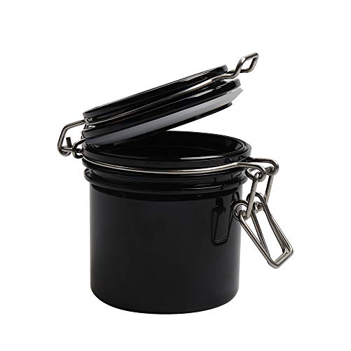 Eyelash Glue Storage Tank Individual Adhesive Stand Activated Carbon Cylinder Jar Sealed Container Lash Extension Tool, Black, 1PCS