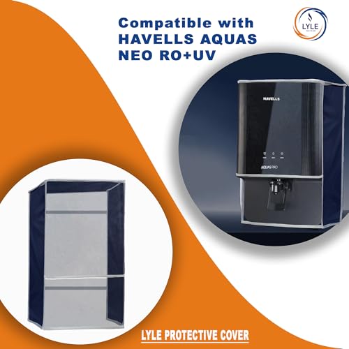 Image of Lyle RO Water Purifier Cover Compatible with Havells Aquas Neo, Lite & Pro | Waterproof & Dustproof, Oil and Stain Resistant, Transparent Window, Velcro Closure, Easy To Find