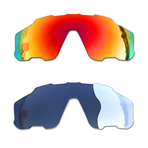 Para Oakley Jawbreaker Gafas de sol Rojo/Fotocromismo 2 Pares Len...