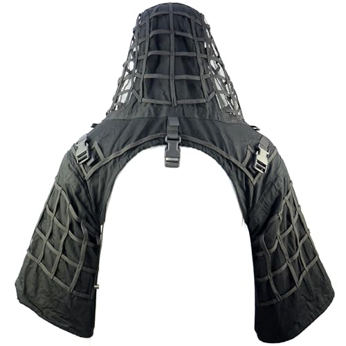 LytHarvest Ghillie Suit Foundation, Tactical Sniper Coats/Viper Hoods (Black)