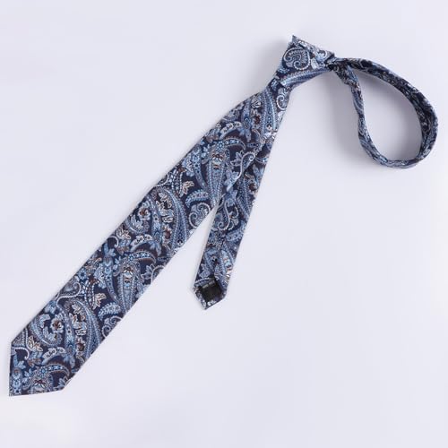 Image of Alizeal Mens 3.15'' Vintage Paisley Tie Pocket Square Set | Elegant Perfect for Banquet Wedding and Party