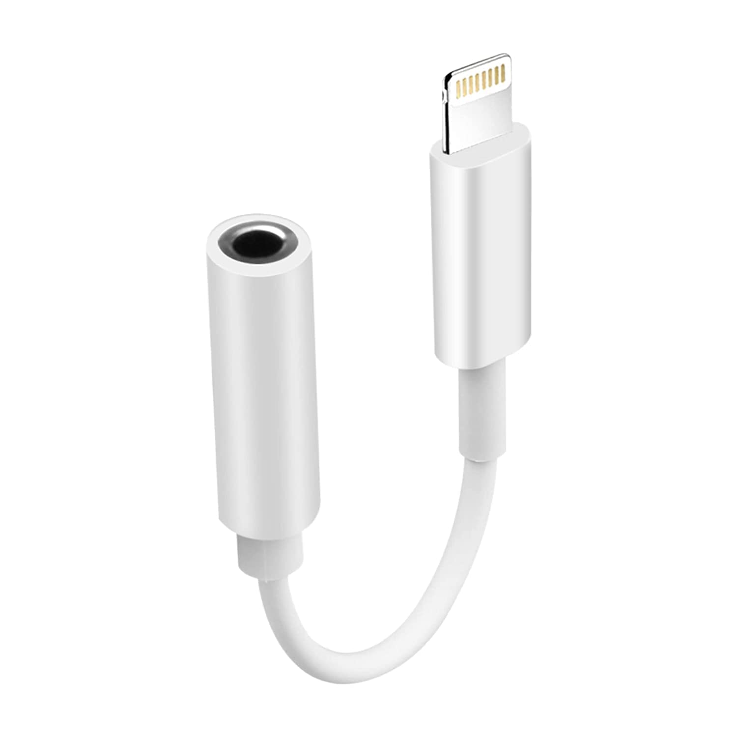 Brain Freezer Compatible with iPhone Lightning to 3.5 mm Headphone Jack Adapter White (B0BT6T13Z9) Amazon Price History, Amazon Price Tracker