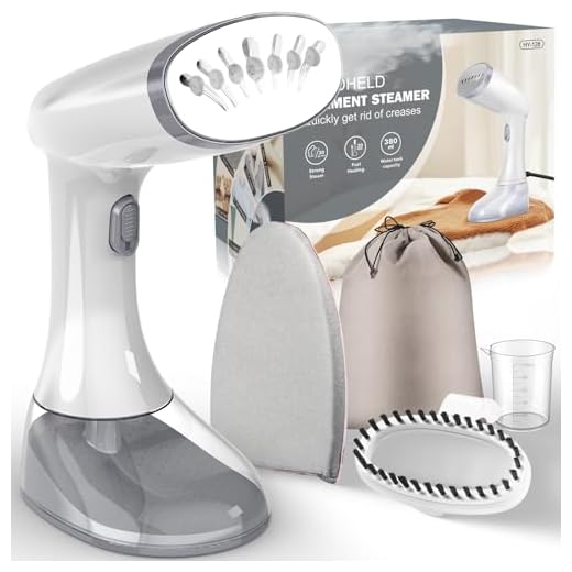 Steamer for Clothes, Handheld Clothes Steamer with Brush Ironing Gloves, 1350W Strong Power Garment Steamer with 380ml Tank, Fast Heat-up, Auto-Off Portable Fabric Steam Iron Fabric Wrinkle Remover