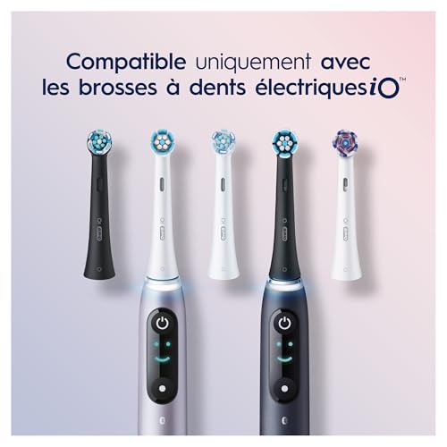 Oral-B iO Gentle Care Brossettes Rondes De Rechange, Noires, Lot De 2