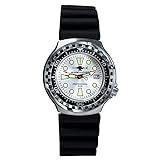 Material: Edelstahl 316L BOMBFROG Herren Taucheruhr Neopren Silber  Logo Minentaucher Professional 500 m