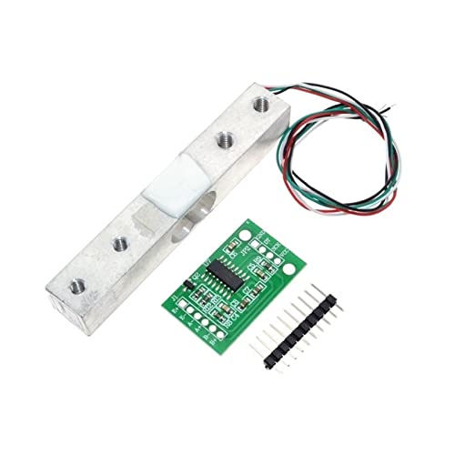 OUTFYT Sensor de Peso de celda de Carga Digital, báscula de Cocina electrónica portátil de 2KG + módulo de anuncios de sensores de pesaje HX711,Precisión Mejorada