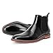DESAI Men's Chelsea Boots, Handmade Genuine Leather Dress Shoes, Slip On Formal Footwear Booties