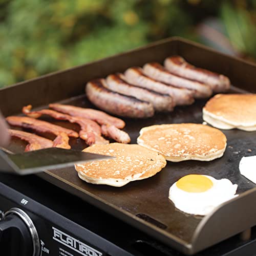 Char-Griller E8217 Flat Iron Portable Table Top 17” Gas Griddle Propane Grill, Black #TOP5