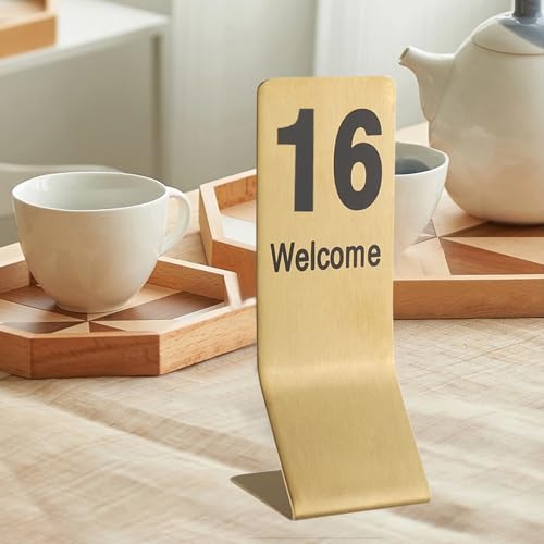 Numéros de table de restaurant 1-20 en acier inoxydable - 6