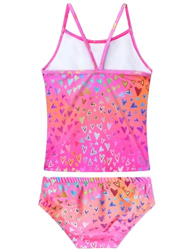 Girls Tankini Swimsuit 2-Piece Ruffle Bathing Suits UPF50+ Kids Beach Sport Swimwear Sets2