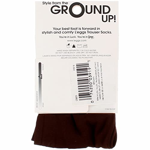 L'eggs Women's Brown Opaque Mid-Calf Trouser Socks (2 Pair)2