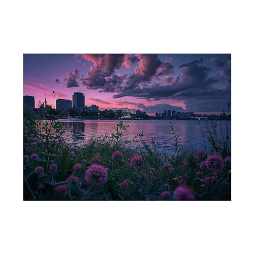 Décoration d'impression d'art mural de paysage WODJEM 80x120cm pour loft