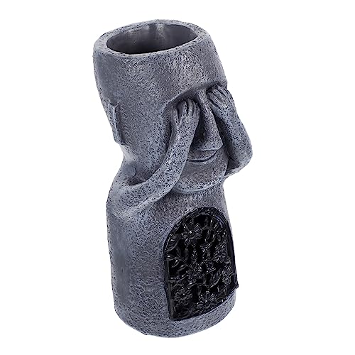 PRETYZOOM Decoración De Escritorio Estatuas De La Isla De Pascua Adornos De Resina De Calidad