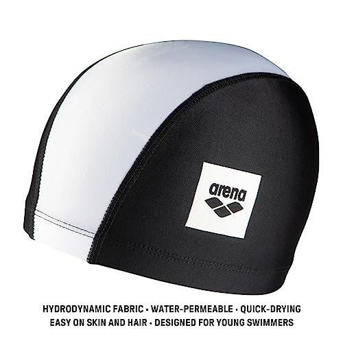 Image of Arena Arena Junior Unix II Kids' Fabric Swim Cap for Boys and Girls Ages 6 to 12