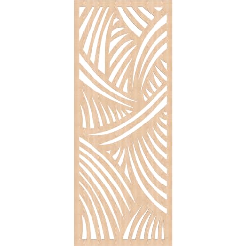 Image of 33 3 /8 inchW x 84 3 /8 inchH x 3 /8 inchT Chester Decorative Fretwork Wood Wall Panels, Red Oak