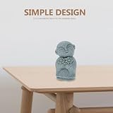 Toyvian Buddha Figurine Garden Sculpture Traditional Zen Decor Indoor Desktop Ornament Meaningful Spiritual Gift for Home And Outdoor