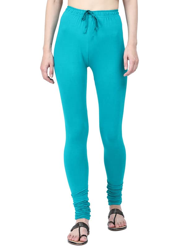 Image of Robinbosky Cotton Churidhar Leggings for Women - Stylish, Stretchable & Flattering Fit for All-Day Comfort