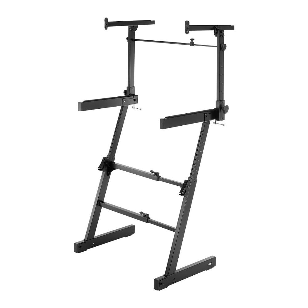 Amazon.com: Hercules KS410B Auto Lock Double Tier Z KB Stand