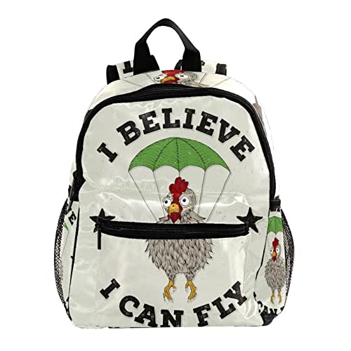 Sac à dos enfant étanche et léger avec motif poulet amusant pour l'école