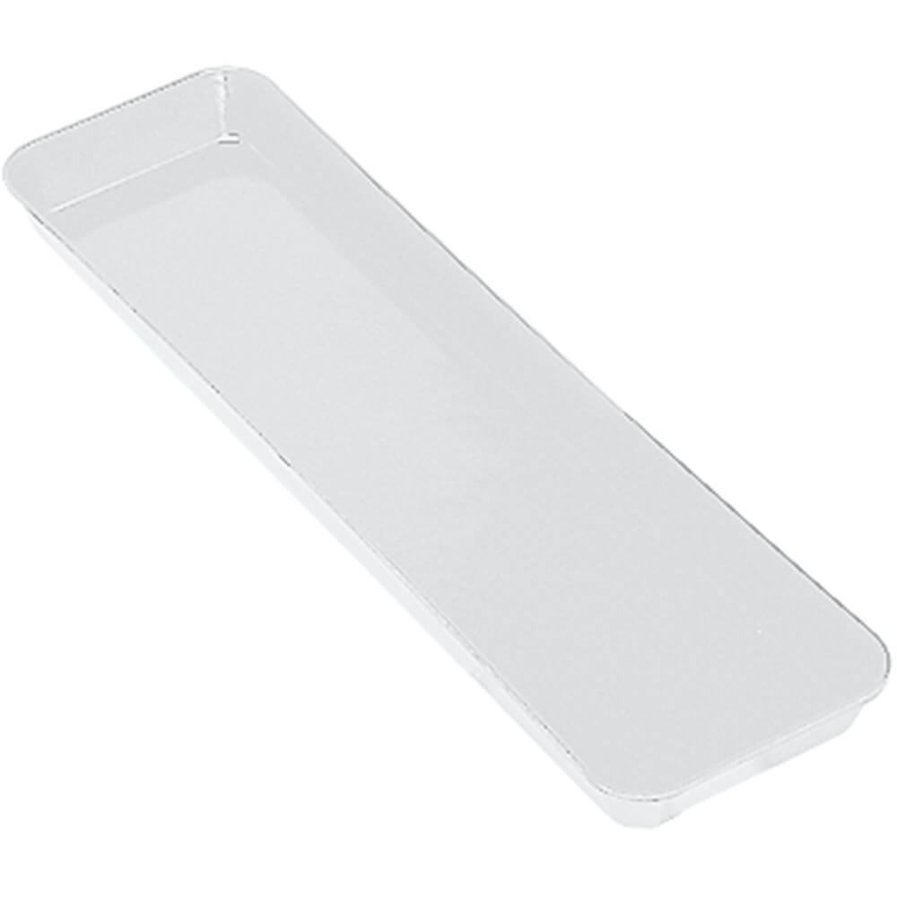 Poêles de marché Cambro 15x76 cm blanches haute résistance pour vitrine
