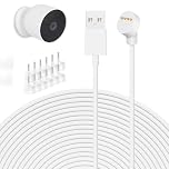 17ft/5.2M,26.2ft/8M,34ft/10.4M Camera Power Cord Compatible with Google Nest Cam Battery Camera,Magnetic Charger Cable For Google Nest Cam（Battery）Indoor Outdoor Cameras Cable,Continuous Power Supply