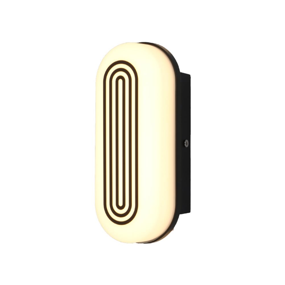 Luz de pared arriba y abajo con tres llamas y pantalla de PC para exterior