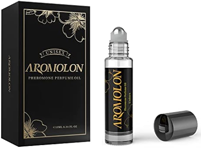 Aromolon Unisex Pheromone Pefume Oil for Women and Men (Mystery) - Long Lasting Fragrance Roll on Pheromones for Men and Women 0.34 fl oz / 10 ml
