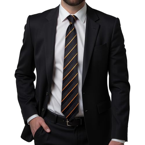 Hi-Tie Silk Paisley Necktie and Pocket Square Cufflinks Set