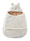Oreilles en volume VERTBAUDET Nid d\'ange Transformable en Peluche Ourson écru TU