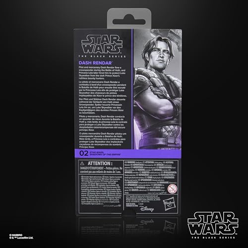 Star Wars The Black Series Dash Rendar, Figurine de Collection de 15 cm, Shadows of The Empire