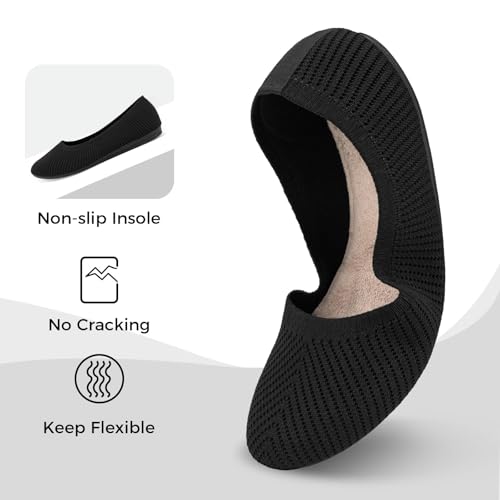 CHIN·MOON Women's Ballet Flats Comfortable Dressy Walking Dress Casual Shoes4