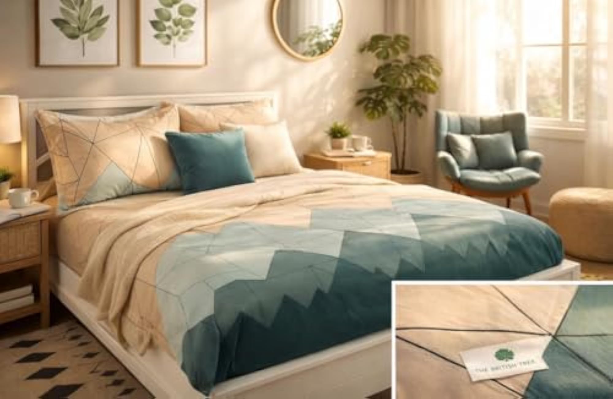 400 TC Glace Cotton King Size Bedsheet with 2 Pillow Covers