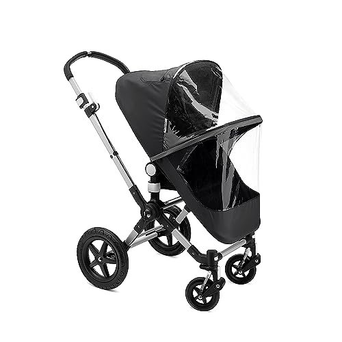 Bugaboo High Performance Rain Cover – 180° Zipper Access, Transparent Window, Reflective Strip, PVC-Free Weather Shield for Bassinet & Seat, Fits Cameleon 3, Fox, Lynx & Kangaroo