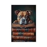XFATGIA Pitbull-Poster, Leinwand-Poster, Wandkunst, 