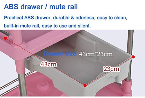 Carro de peluquería de 5 niveles y dimensiones 64.5x44.5x90cm 4