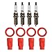 TRQ Ignition Coil and Spark Plug Kit 8 Piece Compatible with 2008-2009 Mitsubishi Lancer