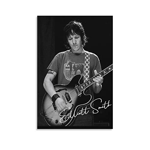 Poster Elliott Smith 60x80cm grand format de style peinture sur toile