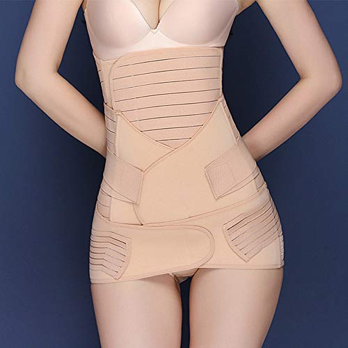 Romacci Cintos modeladores de corpo 3 em 1 recuperação pós-parto Suporte de cintura Cinto pélvis cin