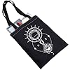 JNIAP Drama Tote Bag - Ayan Fans BL Lover Shoulder Bag - Thai TV Gifts, Moon Black Tb, L #3