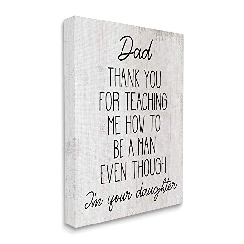 Stupell Industries Dad Thank You Phrase Family Daughter Humor