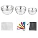 Bath Bomb Mold, 118PCS Including 12 PCS 6 Set 3 Size Metal Bath Bomb Molds-5 Spoons-100 Shrink Wrap Bags-One Storage Bag-Together for Crafting Your Own Fizzles